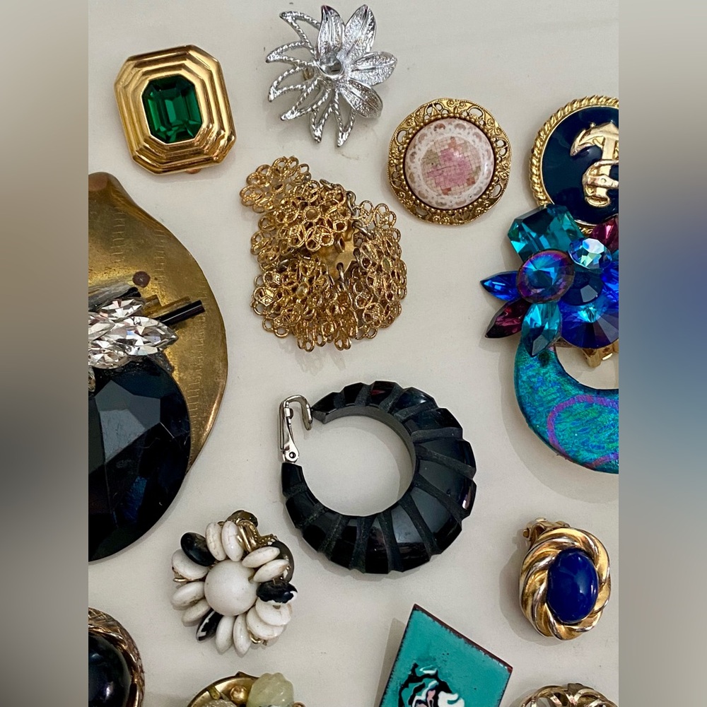 Vintage Single Earrings Lot / Craft Jewelry - Picture 11 of 12
